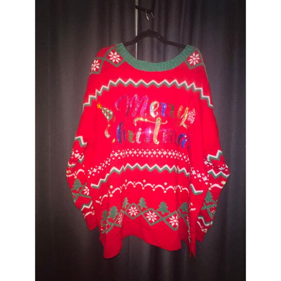 Ugly Christmas Sweater Xmas Size 3X - Picture 1 of 3